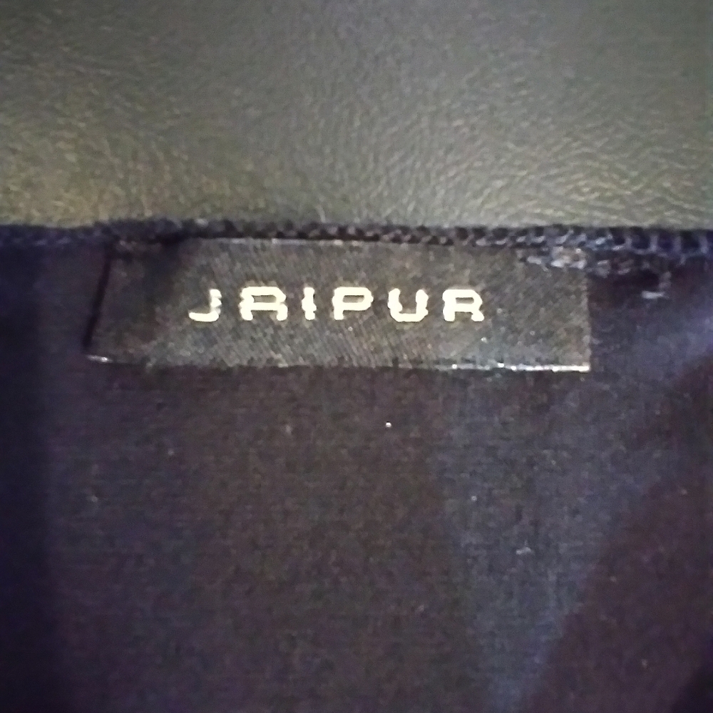 Jripur Womens Black Asymetrical Top Size M Eveningwear Date Night Minimalist - Picture 10 of 11